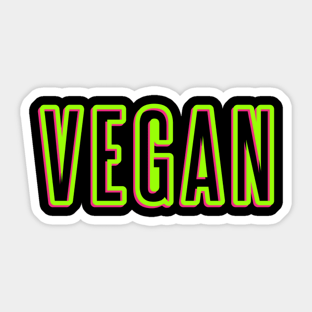 Vegan Sticker by WMKDesign